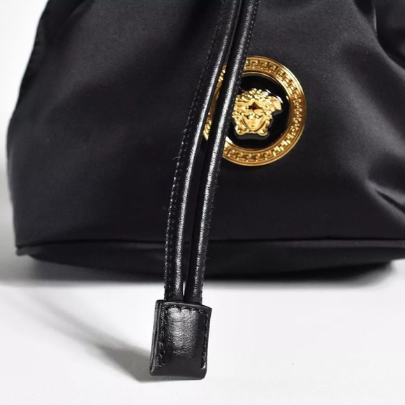VERSACE Nylon drawstring shoulder bag (NEW) - Picture 7 of 14